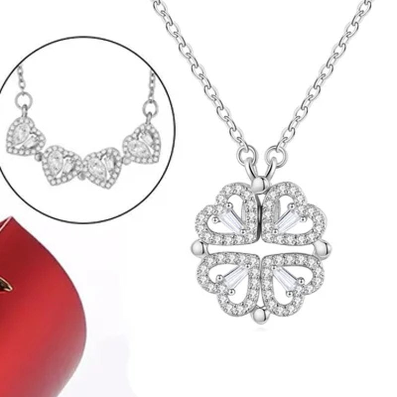 Collar de cuatro corazones