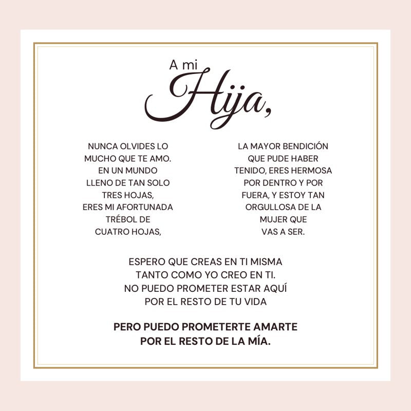 Tarjeta «A mi hija»